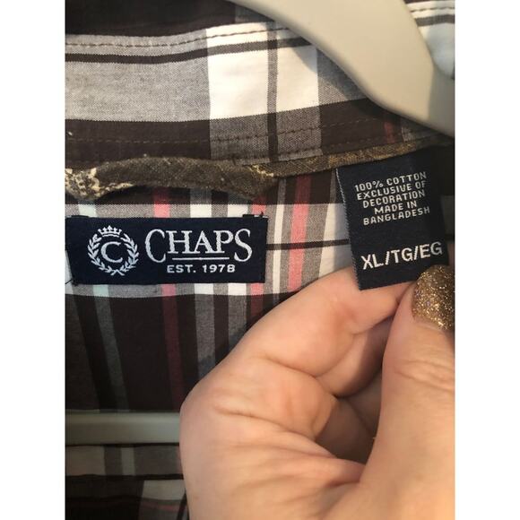 Chaps men’s shirt size XL - Picture 3 of 5